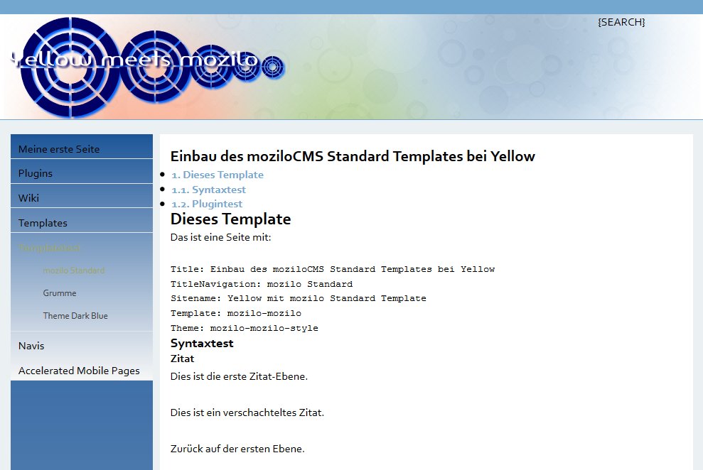 Demo  Yellow CMS auf mein-wunschname.2ix.de