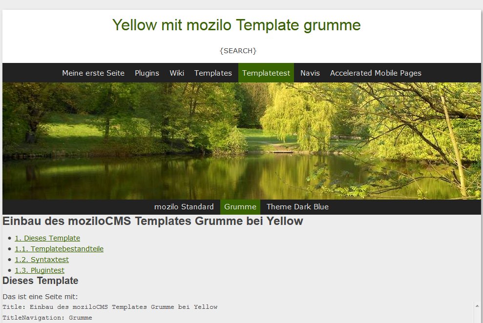 Demo  Yellow CMS auf mein-wunschname.2ix.de